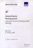 St&uuml;ckzahlflexible Montagesysteme - Alexander Kr&uuml;ger, Alfons Lichtinger, Stefan D&uuml;rrschmidt, Martin Frauenfelder, J&uuml;rgen Geyer