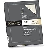 Parchment Specialty Paper 24 lbs 8-1/2 x 11 - 100/Box, Ivory