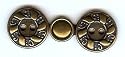 Antique Silver Brass Swirl Design Cloak or Cape Clasp