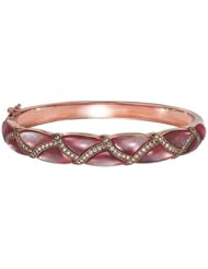 Kabana - Pink Mother of Pearl & Diamond Bangle