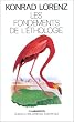 Les fondements de l'�thologie