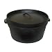 Cajun Cookware Seasoned Cast Iron Camp Pot Without Legs 16 Qt.