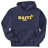 Sweatshirt Navy Blue  Haiti King  Country