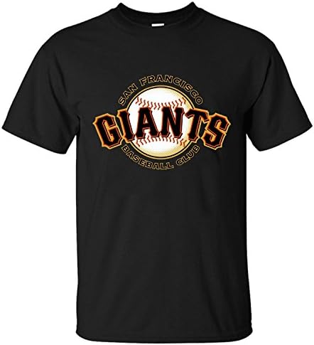 WOEO Men's San Francisco Giants Cotton Short Sleeves T-shirts black XXL