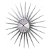 Sporting Goods : Retro Mod 24" Metal Sunshine Wall Clock - Silver