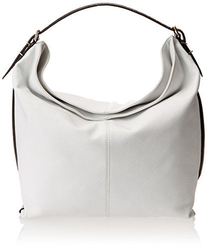 Isaac Mizrahi Loretta Hobo,White Limo Pebble/Black Croco,One Size