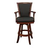 American Heritage Auburn Swivel Bar Stool, Finish: Brandy