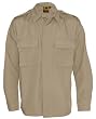 Khaki Poly / Cotton Ripstop LS 2 Pocket BDU Shirt