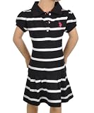 U.S. Polo Assn. Girls 2-6X Pleated Striped Polo Dress