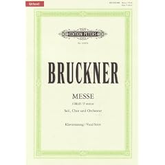Messe f-Moll WAB 28 / URTEXT: f�r Soloists, gemischten Chor und Orchester / Klavierauszug von Roland Erben