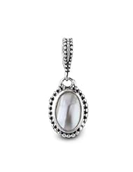Charmed Life Sterling Silver White Mabe Pearl "Purity" Charm