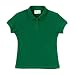 Junior Girls' Uniform Cap-Sleeve Polo - Hunter