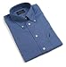 Nautica Men's Vintage Oxford Buttondown Oxford Contrast Logo Dress Shirt, Wash Blue