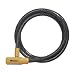 Master Lock 8155DPF Flexible Cable Keyed Lock with Yellow Lock Body Connectors, 6-Foot