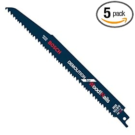 Bosch RDN9V 9-Inch 5/8T Demolition reciprocating Saw Blades - 5 Pack