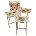 TV Attic Finds Tray with Stand Set of 4