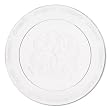 TABLEMATE PRODUCTS, CO. Plastic Dinnerware, Plates, 7-1/2" Diameter, Scroll, Clear, 25/PK