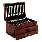 PROVINCIAL FLATWARE SET - FLATWARE SET, 2 DRAWER, CHERRY/BROWN, PROVINCIAL COLLECTION