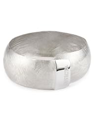 Invicta "Grazia" Satin Finish Rhodium-Plated Adjustable Bangle Bracelet