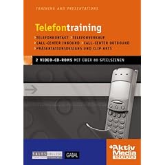Telefontraining, 2 Video-CD-ROMs Telefonkontakt, Telefonverkauf, Call-Center Inbound, Call-Center Outbound. F�r Windows 95/98/2000/NT/Me/XP. Mit �ber 80 digitalisierten Spielszenen. 47 Min.