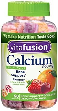 Vitafusion Calcium, Gummy Vitamins for Adults, 500 mg , 60 Count