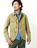 (ジジ セレクト) GIGI SELECT コットン ネップ ヘリンボーン ワーク カバーオール ジャケット [ra-11-011] 着こなし