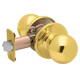 Dexter by Schlage J10VCNA605 Corona Passage Knob, Bright Brass by Schlage