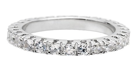 Selma's Thin Stackable CZ Eternity Ring