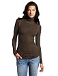 Three Dots Women's Long Sleeve Turtle Neck Top
