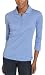 IZOD Women's 3/4 Sleeve Peter Pan Solid Pique Polo