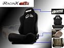 Black Universal Racing Seats - Pair