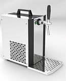 Zapfanlage - Bierkoffer, Durchlaufkühler, MK24 - mit Membranpumpe