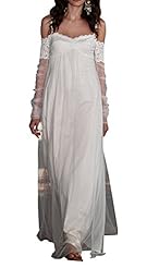 Long Sleeves Off the Shoulder Charmeuse/Tulle Lace  Dress