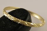 18K Gold Filled Baby Infant Bangle Bracelet - 0-9 Months