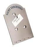 Produkt-Bild: Memo - Board Memoboard Magnettafel Pinwand Edelstahl 26 x 40 x 1,2 cm