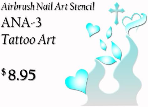 Airbrush Stencil Nail Art No.3