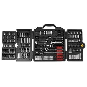 Stanley 91-988 1/4-Inch 3/8-Inch and 1/2-Inch Drive Mechanics Tool Set, 201-Piece: Home Improvement