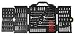 Stanley 91-988 1/4-Inch 3/8-Inch and 1/2-Inch Drive Mechanics Tool Set, 201-Piece