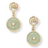 Jade/DiamonUltra™ Cubic Zirconia Earrings