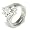 Marquise Cubic Zirconia Sterling Silver Wedding Ring Set, 5