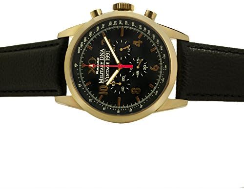 Mens Air Force A10 Warthog Fighter Military DNA Collection All Back Yellow Gold Case 07A
