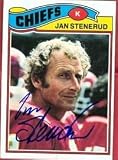Jan Stenerud Autographed/Hand Signed Football Card (Kansas City Chiefs)