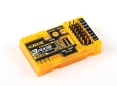 HobbyKing OrangeRX RX3S 3-Axis Flight Stabilizer V2 (V2.1 firmware) (V-tail/Delta/AUX) / IC: Atmega168PA