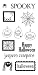 Fiskars 01-002270 Heidi Grace 4-by-8-Inch Clear Stamps, Halloween