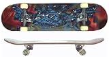 BEST PROFI-SKATEBOARD ABEC 1 MIT KLEINEN ROLLEN, mehrfarbig, 78,5 x 20,5 cm