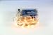 Micro LED 20 Warm White Color Lights Battery Operated on 7ft Long Silver Color Ultra Thin String Wire