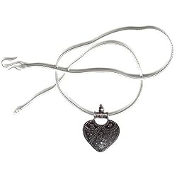 Pendant with Chain Sterling Silver Jewelry 2 inches