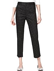 Cotton Rich Pin Dotted 7/8 Trousers