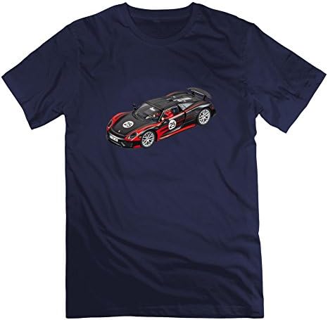 Large Navy Creative Puzzle Porsche 918 Rsr Top-shirt By Theresawilkins - Men