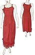 Skirt Top Set Rayon Embroidery Womens Casual Sundresses Size P